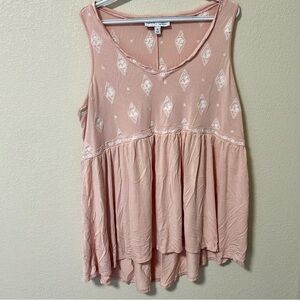 TORRID Embroidered Babydoll Tank Size 3
